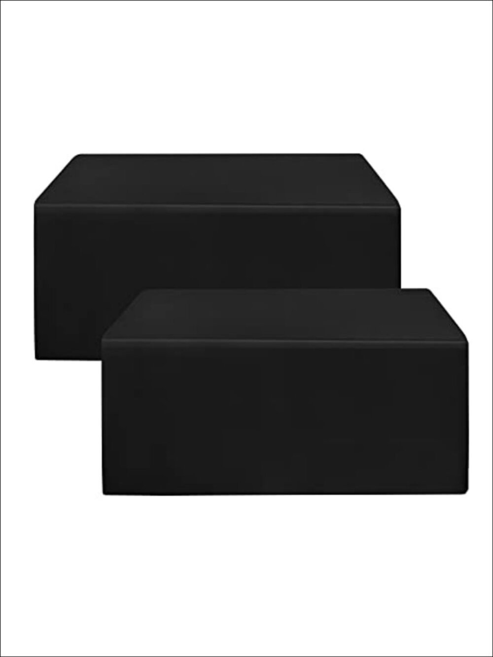 Fitted Polyester Tablecloths for 6 Foot Rectangle Tables, 2 Pack